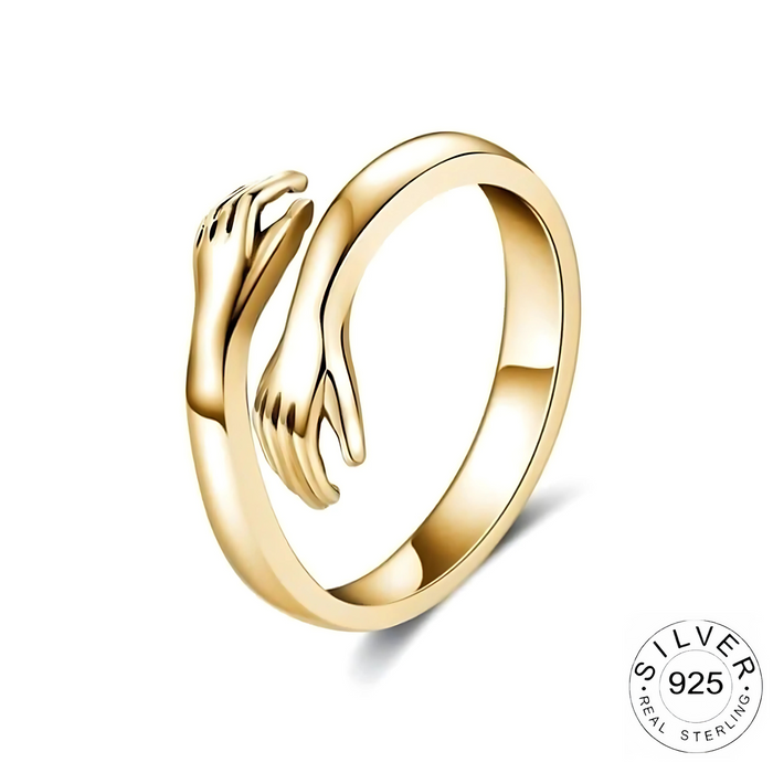 Hug Ring
Resizable, Sterling Silver, Gold plated Ring, Trendy, Fine Jewelry, Open Loop, Adjustable, Antique Rings, Hands Hug Shaped Gift