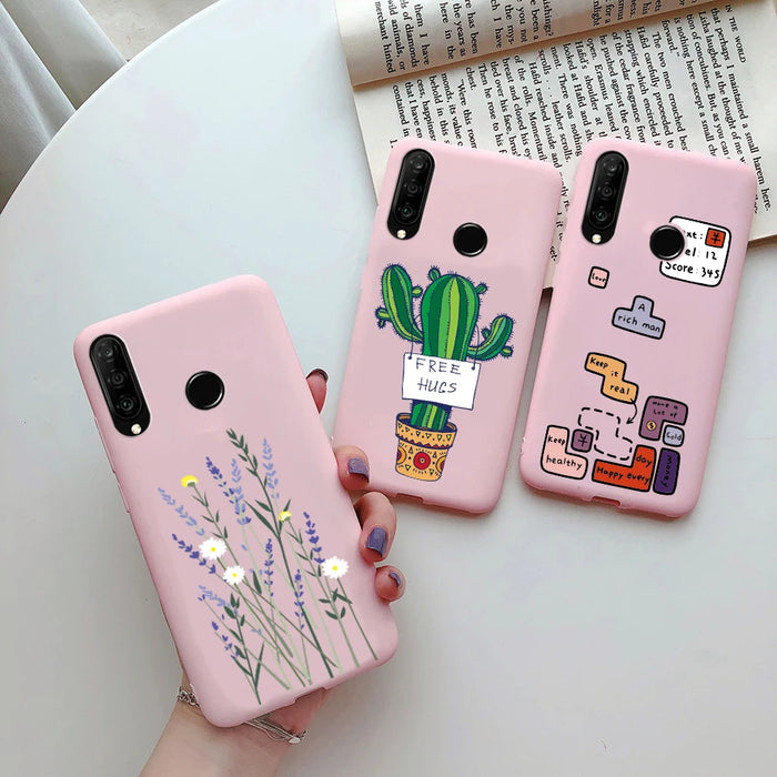 Cartoon Cute Case For Huawei P30 Lite Pro 2020 Cover Soft Silicone Protector Coque For Huawei P30lite MAR-LX1M P30Pro Phone Case