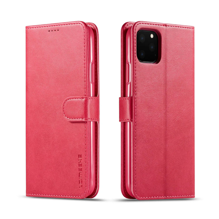 Leather Wallet Case for iPhone 16 15 14 13 12 Pro Max Mini Luxury Flip Cover Coque Card Slot