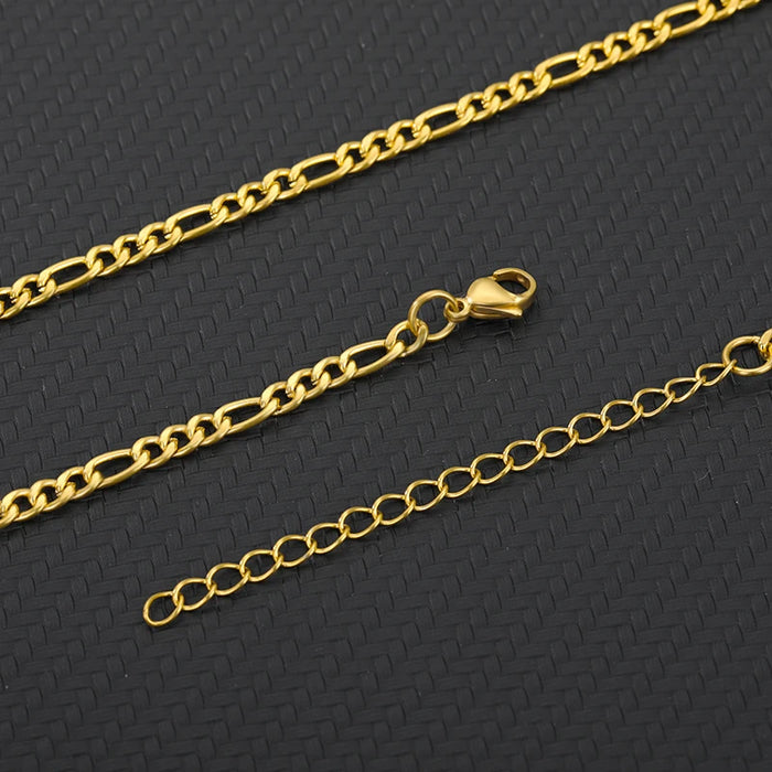 Chunky Figaro Chain Anklets For Women Punk Stainless Steel Gold Color Figaro  Anklet Chain Summer Jewelry Gift