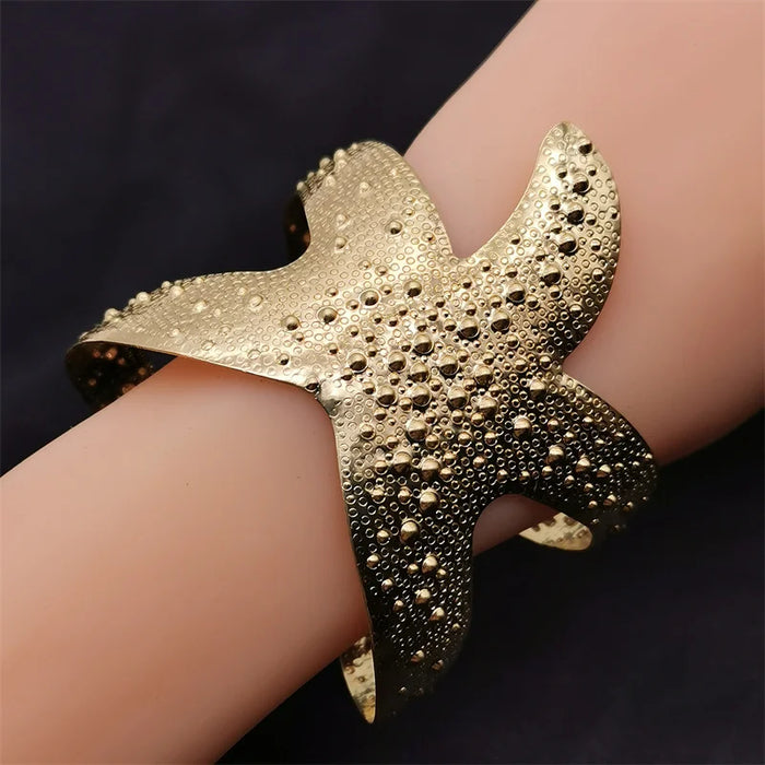 Fkewy Designer Starfish Bracelets For Women Charm Luxury Jewelry Gothic Accessories Festival Cuff Bracelet Girl Valentine's Day