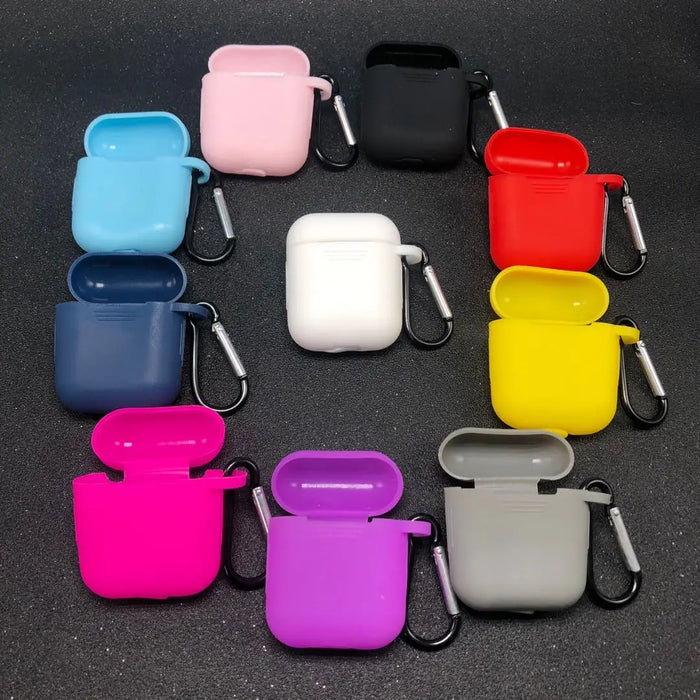 Case for Apple Airpods silicone Protective Bluetooth Earphone Cover Case for Apple Airpods Case 1&2 Shockproof Sleeve