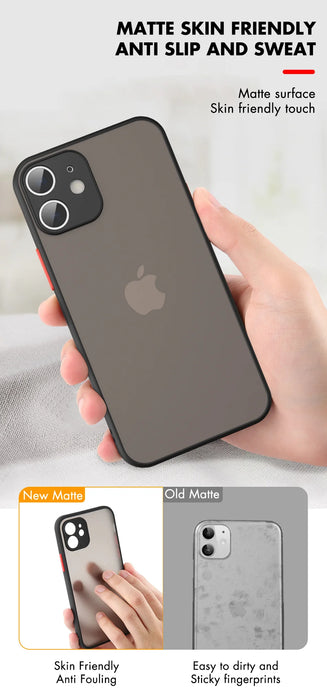 Luxury Matte Clear Square TPU Funda Cases On For iPhone 15 16 14 13 12 11 Pro Max Mini XS X 8 Plus SE Fundas IPHON Hard PC Cover