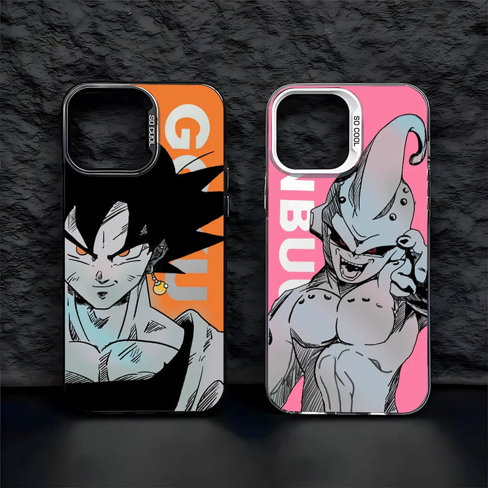 Anime Dragons Balls Gokus Phone Case For iPhone 16 15 14 13 12 11 Pro Max XSMAX Candy Matte Shockproof Back Cover