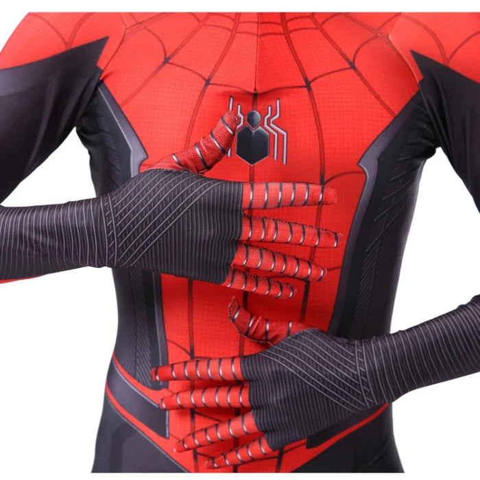 High Quality Spiderman Superhero Costume Bodysuit For Kids Adult Spandex Zentai Halloween Party Cosplay Jumpsuit 3D Style