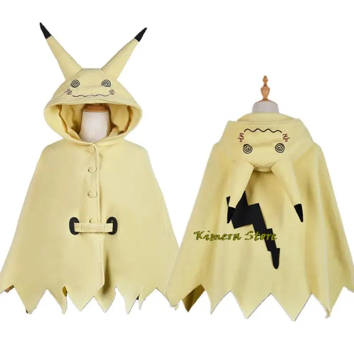 Mimikyu Cartoon Suit Women Pajama Anime Cloak Dress Costume Halloween Cloak for Adults Cute Pajamas