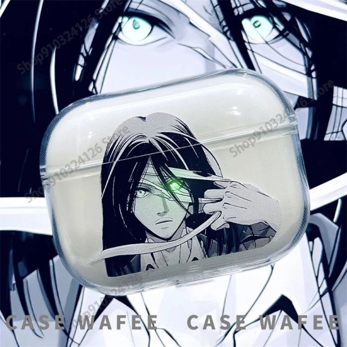 Attack on Titan Earphone Case for Airpods 1 2 3 Pro 2 Soft Wirless Bluetooth Headphone Cover Cartoon Anime AirPods Case