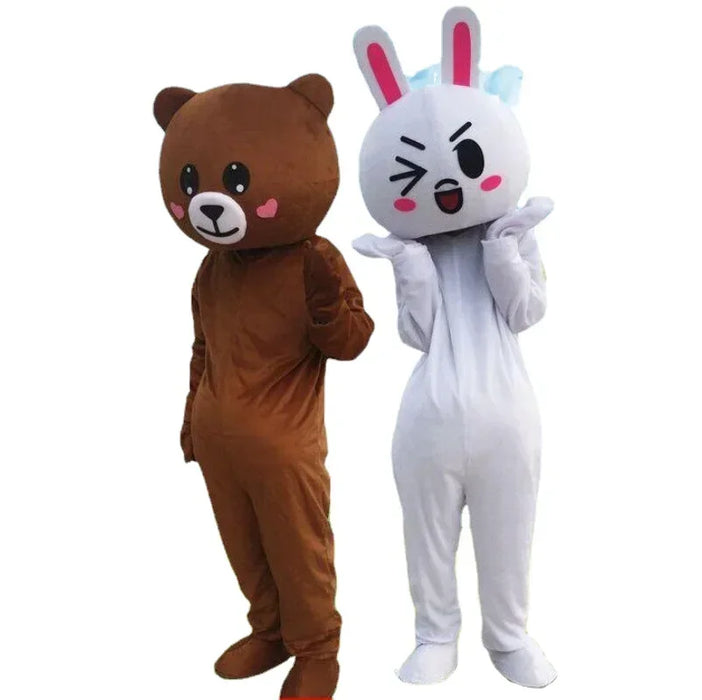 Brown Teddy Bear Mascot Costume