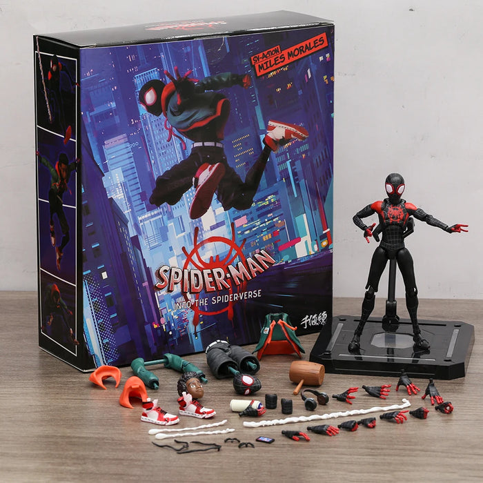 Spider-Man Into The Spider Verse - Sentinel Miles Morales SV-Action Figure Model Toy Gift Collection Figurine