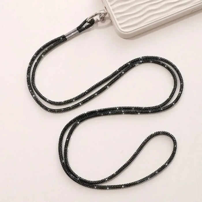 Crystal Rhinestone Phone Lanyard Luxury Bling Bling Bright Diamond Phone Anti-lost Rope Hanging Cord Phone Accessories