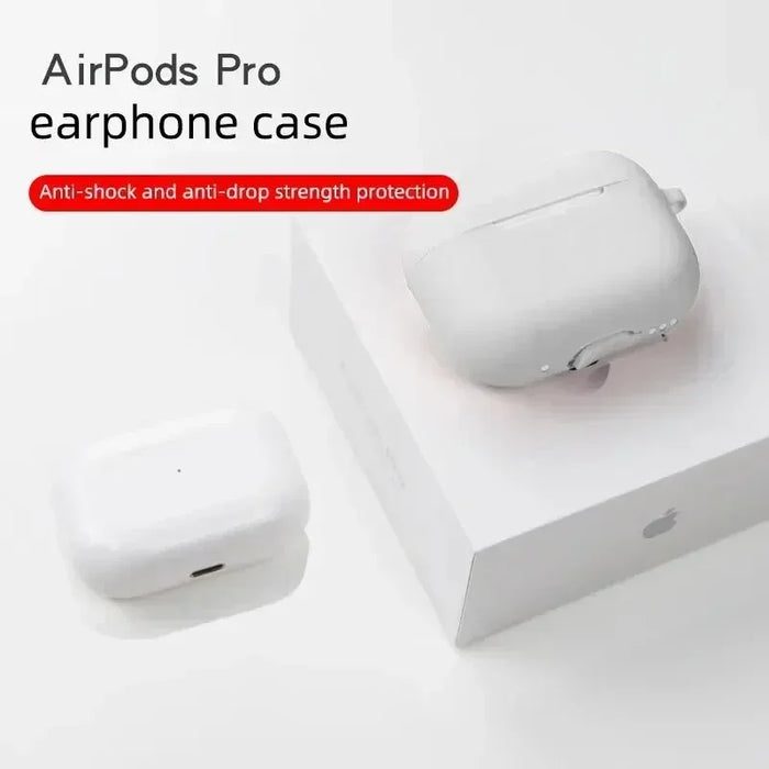 For AirPods Pro Protective Case Silicone New Solid Color Apple Bluetooth Headset Soft Case Protective Cover