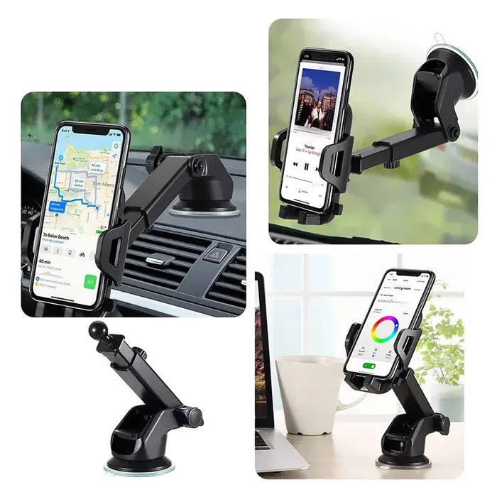 VIKEFON Sucker Car Phone Holder Mount Stand Suction Cup Smartphone Mobile Cell Support in Car Bracket For iPhone Xiaomi Samsung