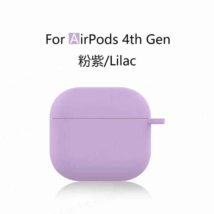 for new airpods 4 case apple earphone case Liquid Silicone Protective Case for airpods 4 Wireless Bluetooth Earphone Case Cover