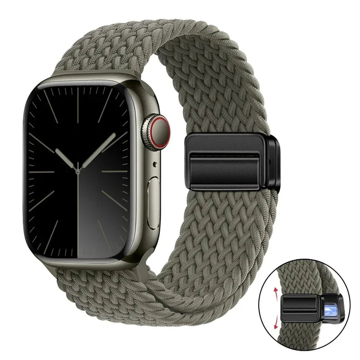 Woven nylon strap For Apple Watch 10 42mm 46mm Ultra 2 49mm 9 8 7 45mm 41mm breathable bracelet For iwatch 6 5 4 3 SE 44mm 40mm