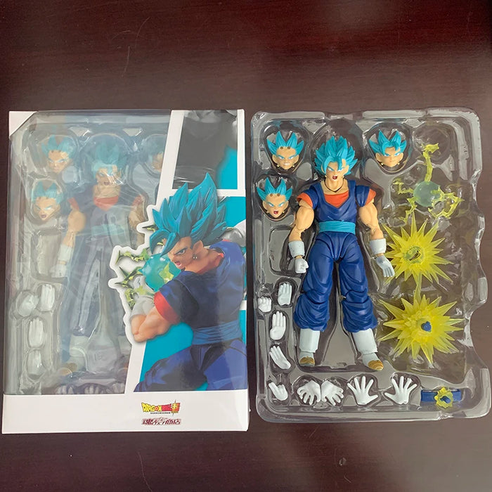 SHF Dragon Ball Super Saiyan Vegito Action Figure God Anime DragonBall Gokou Figurine Toy Christmas Gift Collection