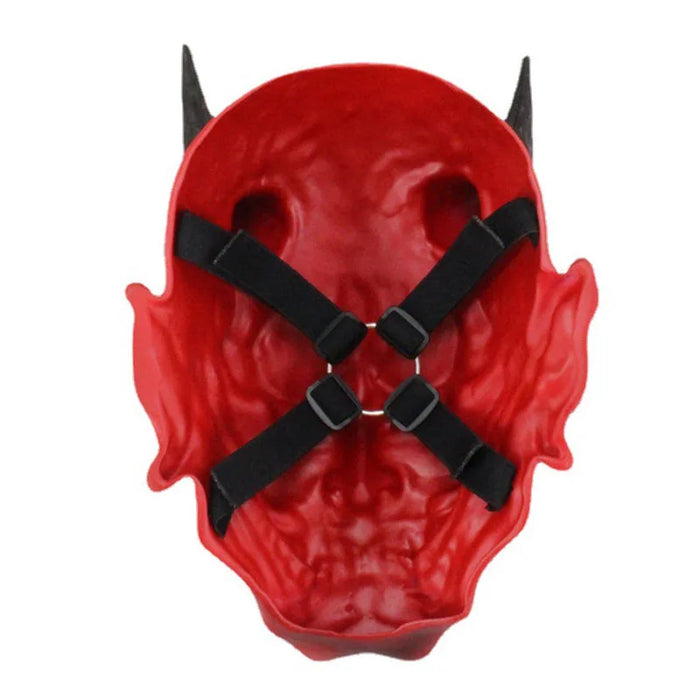 High Quality Prajna Resin Mask Horror Halloween Full Face Sharp Fangs Ghost Head Movie Mask Collection Easter Cosplay Party Prop