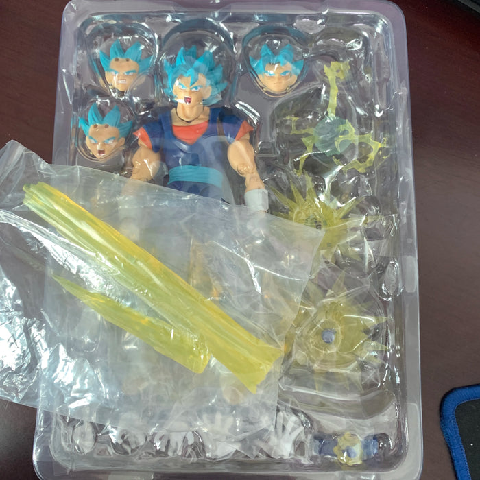 SHF Dragon Ball Super Saiyan Vegito Action Figure God Anime DragonBall Gokou Figurine Toy Christmas Gift Collection