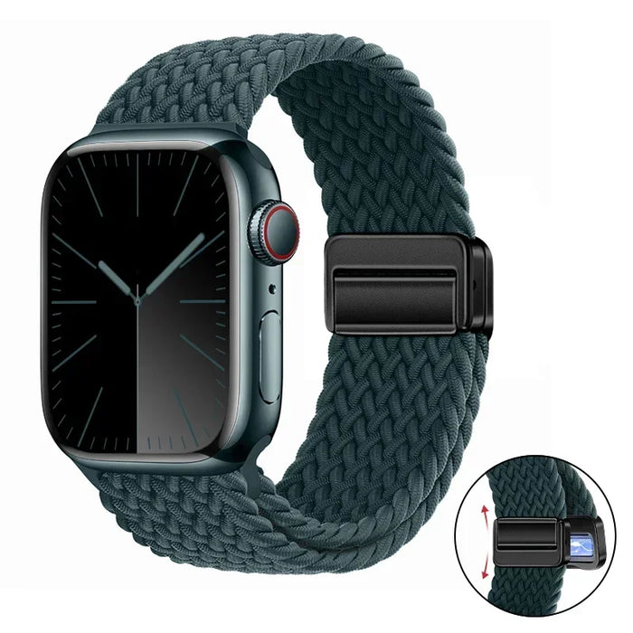 Woven nylon strap For Apple Watch 10 42mm 46mm Ultra 2 49mm 9 8 7 45mm 41mm breathable bracelet For iwatch 6 5 4 3 SE 44mm 40mm