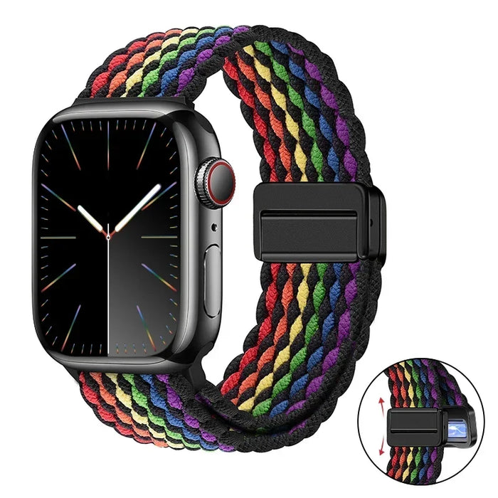 Woven nylon strap For Apple Watch 10 42mm 46mm Ultra 2 49mm 9 8 7 45mm 41mm breathable bracelet For iwatch 6 5 4 3 SE 44mm 40mm