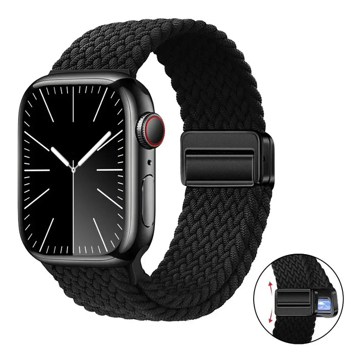 Woven nylon strap For Apple Watch 10 42mm 46mm Ultra 2 49mm 9 8 7 45mm 41mm breathable bracelet For iwatch 6 5 4 3 SE 44mm 40mm