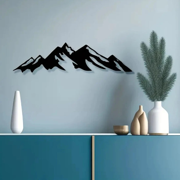 Metal Mountain Wall Art Indoor, Acrylic Wall Decoration, Modern Home Decoration, Wall Art Living Room/Bedroom Decor