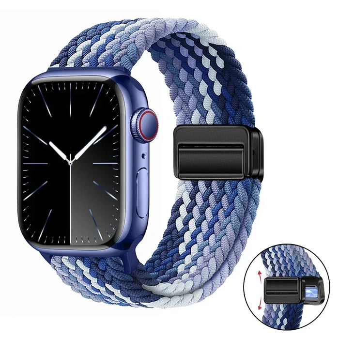 Woven nylon strap For Apple Watch 10 42mm 46mm Ultra 2 49mm 9 8 7 45mm 41mm breathable bracelet For iwatch 6 5 4 3 SE 44mm 40mm