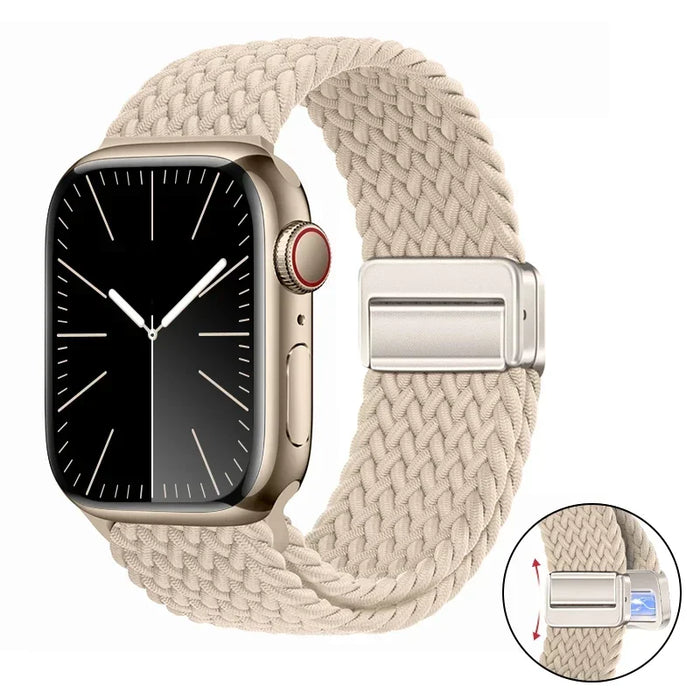 Woven nylon strap For Apple Watch 10 42mm 46mm Ultra 2 49mm 9 8 7 45mm 41mm breathable bracelet For iwatch 6 5 4 3 SE 44mm 40mm