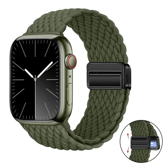 Woven nylon strap For Apple Watch 10 42mm 46mm Ultra 2 49mm 9 8 7 45mm 41mm breathable bracelet For iwatch 6 5 4 3 SE 44mm 40mm