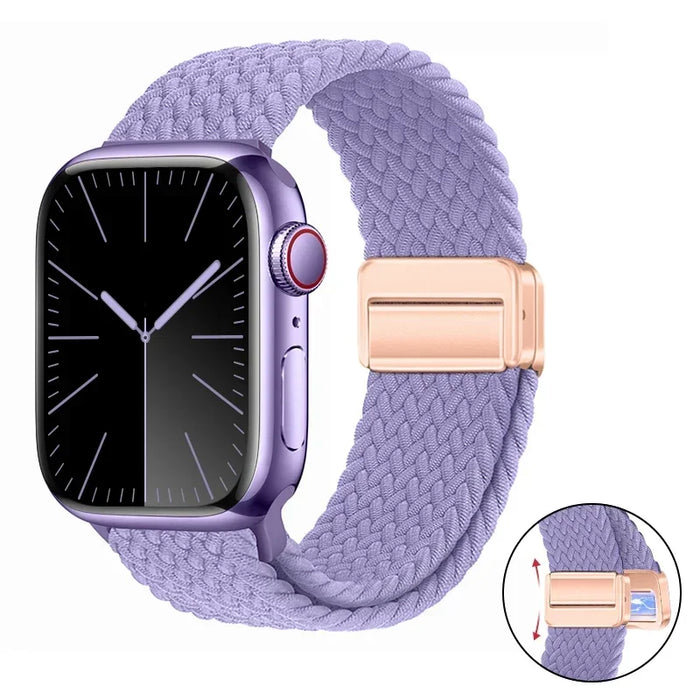 Woven nylon strap For Apple Watch 10 42mm 46mm Ultra 2 49mm 9 8 7 45mm 41mm breathable bracelet For iwatch 6 5 4 3 SE 44mm 40mm