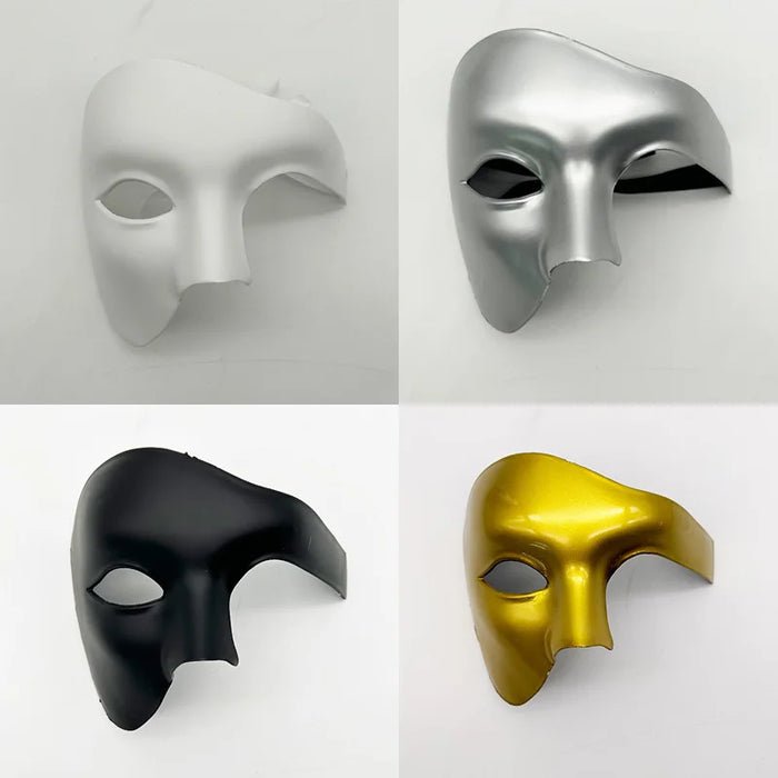 Halloween Opera Men Mask Masquerade Cosplay Masks Fashion Creative Phantom Half Face Mask Carnival Costume Props