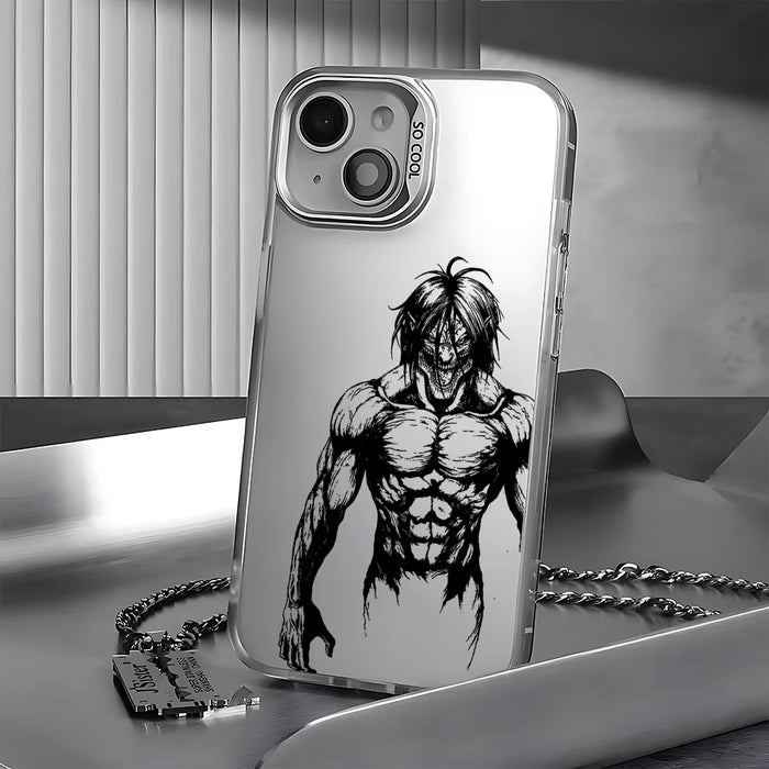 Hot Anime Attack On Titan New Phone Case For iPhone 15 14 13 Pro Max Candy Matte Shockproof Back Cover