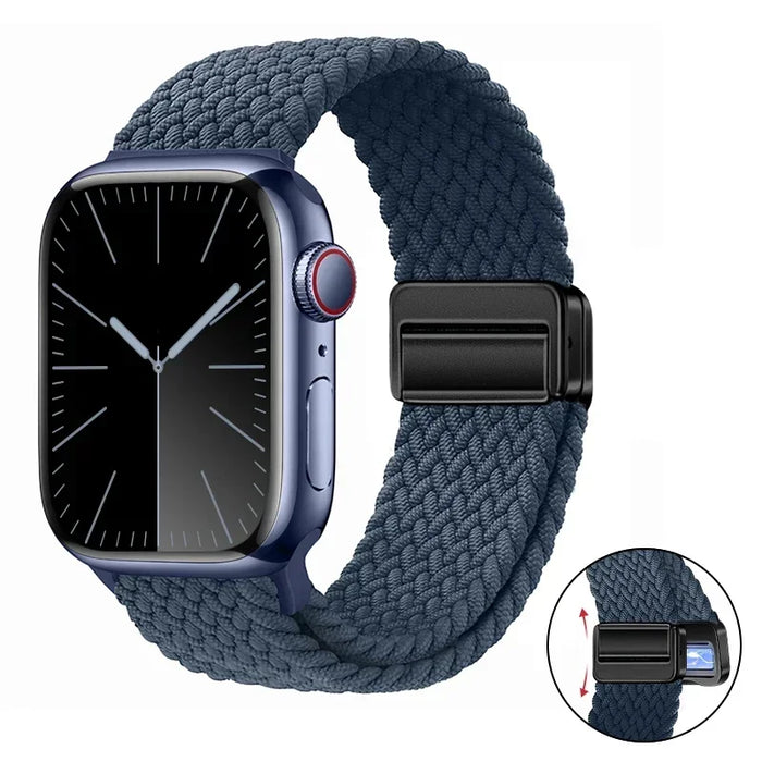 Woven nylon strap For Apple Watch 10 42mm 46mm Ultra 2 49mm 9 8 7 45mm 41mm breathable bracelet For iwatch 6 5 4 3 SE 44mm 40mm