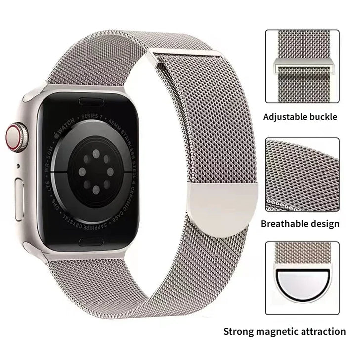 Milanese Strap for Apple Watch Band Ultra2 49mm 10 46mm 9 8 7 45mm 41mm Metal Magnetic Bracelet iWatch 6 5 4 SE2 44mm 40mm 42mm