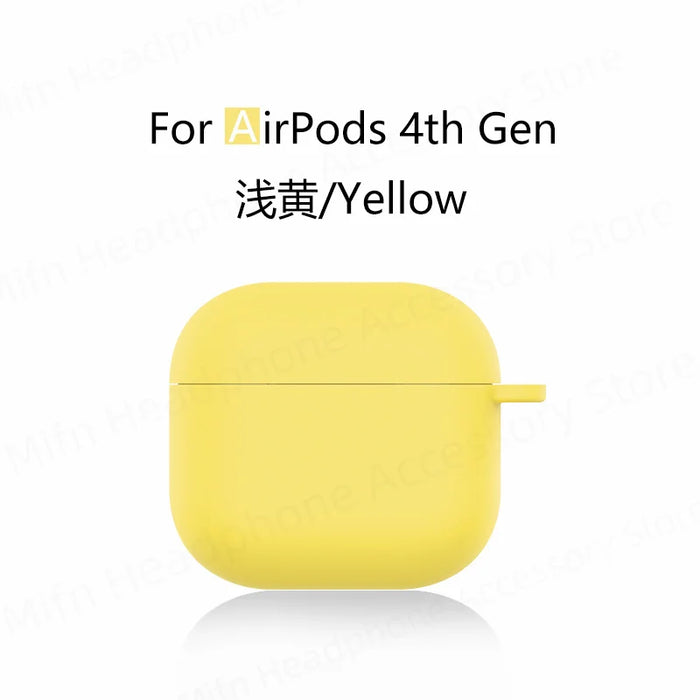 for new airpods 4 case apple earphone case Liquid Silicone Protective Case for airpods 4 Wireless Bluetooth Earphone Case Cover