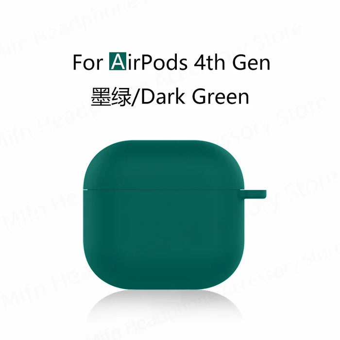 for new airpods 4 case apple earphone case Liquid Silicone Protective Case for airpods 4 Wireless Bluetooth Earphone Case Cover