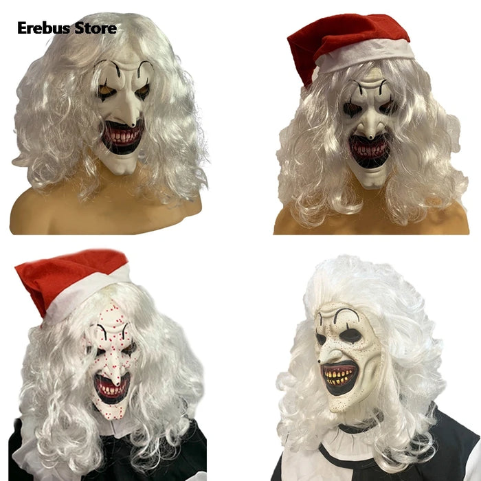 Adults Children Terrifier 2 Art The Clown Cosplay Costume Jumpsuit Hat Mask Outfits Halloween Carnival Suit Scary Movie Cosplay