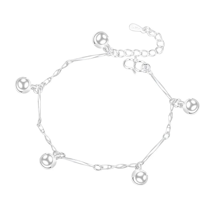 925 Sterling Silver Women Heart Star Chain Bracelet For Women Luxury Jewelry Jewellery Gifts Christmas