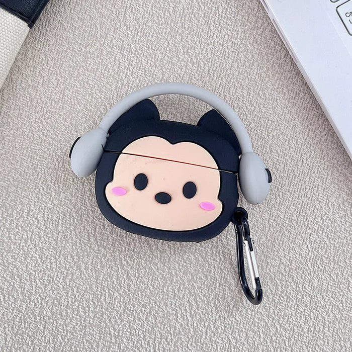 3D Music Case for Apple AirPods 1 2 3 Pro 2 Case Cute Cartoon Anime Silicone Earphone Protective Cases Accessories Headphone Box