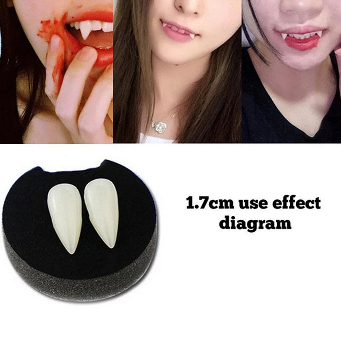 Adult Kids Halloween Party Costume Horrific Dress Vampire False Teeth Fangs Dentures Cosplay Photo Props Favors DIY Decorations