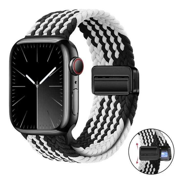 Woven nylon strap For Apple Watch 10 42mm 46mm Ultra 2 49mm 9 8 7 45mm 41mm breathable bracelet For iwatch 6 5 4 3 SE 44mm 40mm