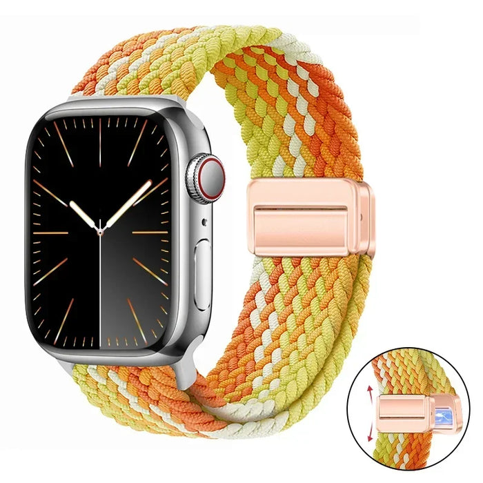 Woven nylon strap For Apple Watch 10 42mm 46mm Ultra 2 49mm 9 8 7 45mm 41mm breathable bracelet For iwatch 6 5 4 3 SE 44mm 40mm