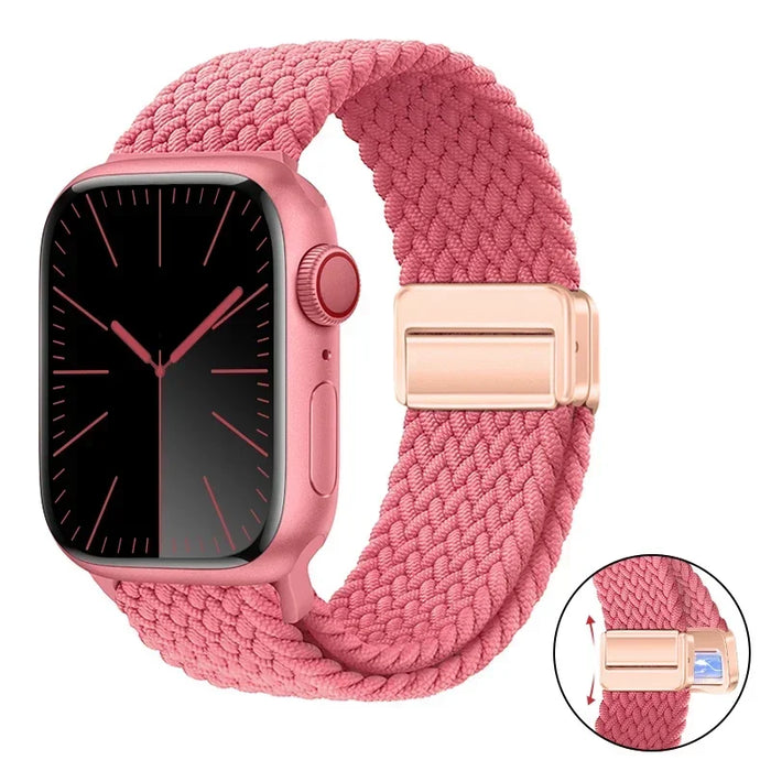 Woven nylon strap For Apple Watch 10 42mm 46mm Ultra 2 49mm 9 8 7 45mm 41mm breathable bracelet For iwatch 6 5 4 3 SE 44mm 40mm