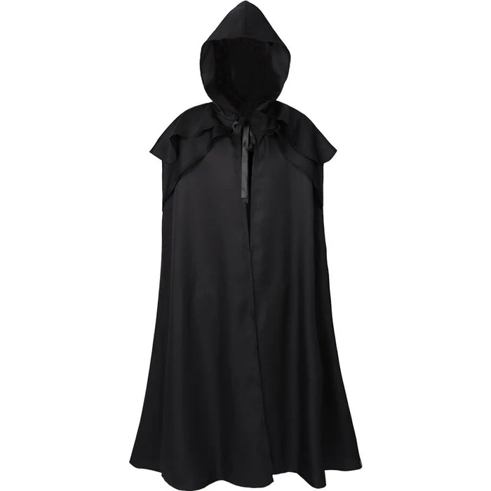 Cosplay Medieval Men Costumes Knight Pirate Prince Gothic Retro Hooded Cloak Capes Long Robes Jackets Coat Carnival Halloween