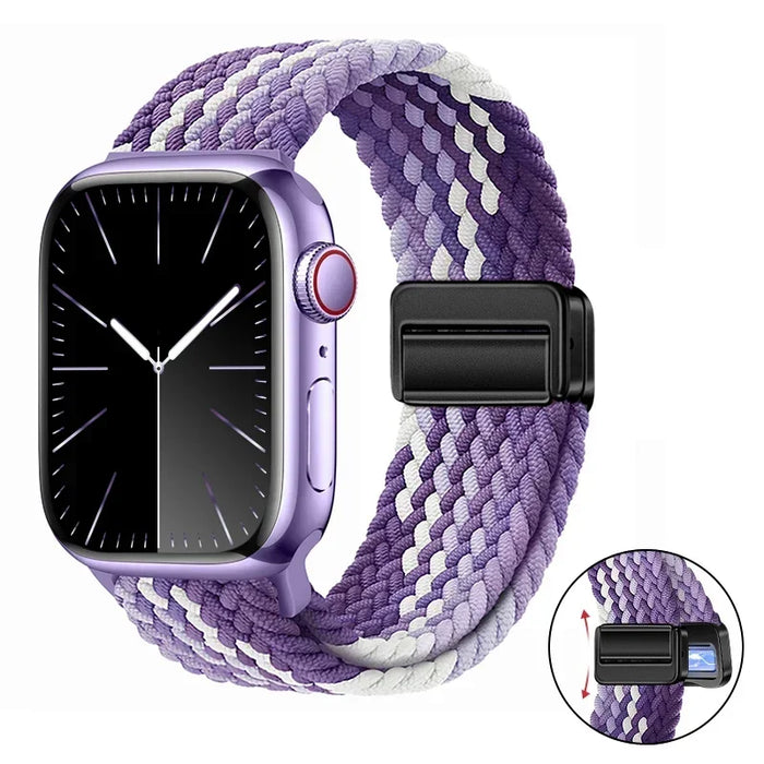 Woven nylon strap For Apple Watch 10 42mm 46mm Ultra 2 49mm 9 8 7 45mm 41mm breathable bracelet For iwatch 6 5 4 3 SE 44mm 40mm