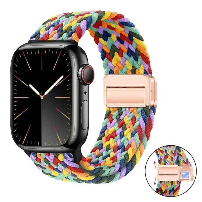 Woven nylon strap For Apple Watch 10 42mm 46mm Ultra 2 49mm 9 8 7 45mm 41mm breathable bracelet For iwatch 6 5 4 3 SE 44mm 40mm