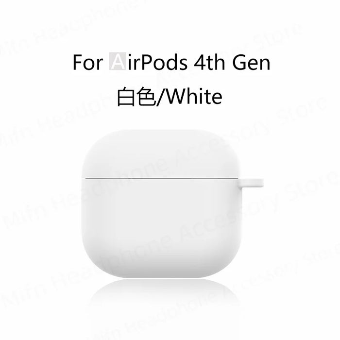 for new airpods 4 case apple earphone case Liquid Silicone Protective Case for airpods 4 Wireless Bluetooth Earphone Case Cover