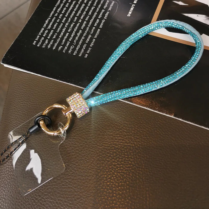 New Mobile Phone Lanyard Wrist Chain Luxury Rhinestone Hanging Chain High-end Short Rhinestone-encrusted Bracelet Anti-lost