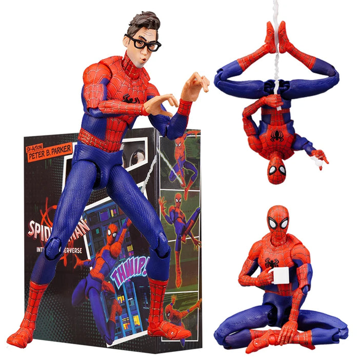 Miles Morales / Gwen Stacy Action Figure Spiderman Model Spider-man Into the Spider Verse Peter Miles Figurine Toys