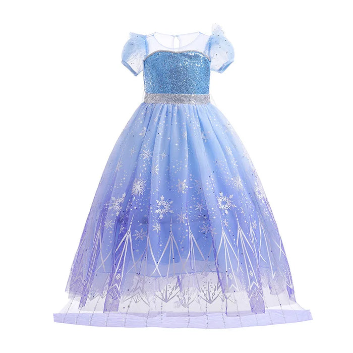 Disney Elsa Role Playing Dress Light Up Kids Halloween Frozen Carnival Apparel Girls Birthday Elsa Princess Glowing Vestidos