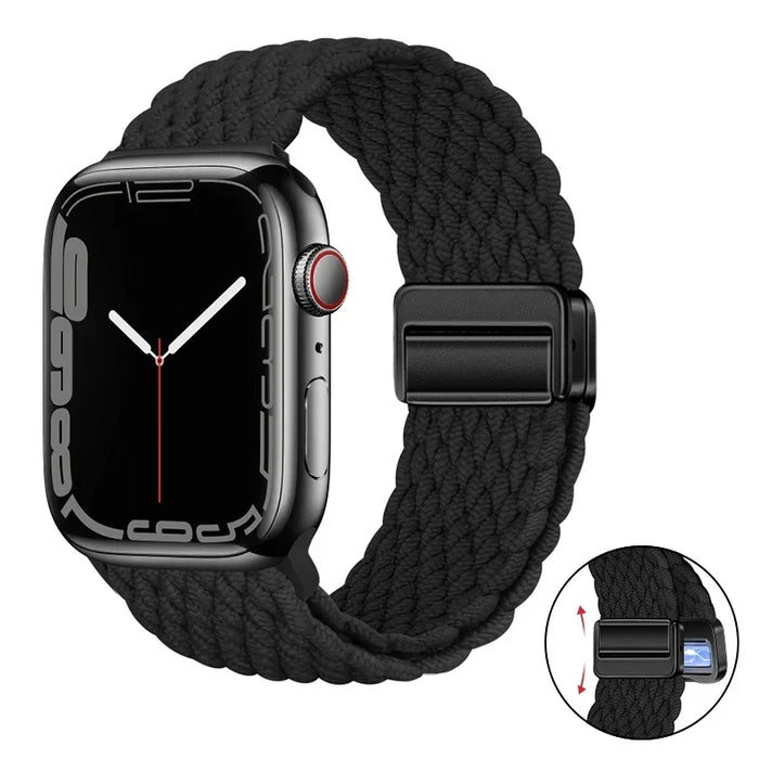 Woven nylon strap For Apple Watch 10 42mm 46mm Ultra 2 49mm 9 8 7 45mm 41mm breathable bracelet For iwatch 6 5 4 3 SE 44mm 40mm